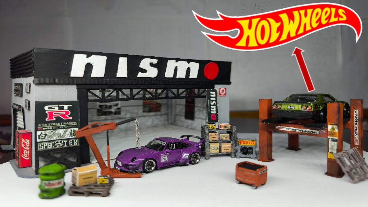 Accesorios para taller mecánico sin impresora 3D | Diorama 1:64