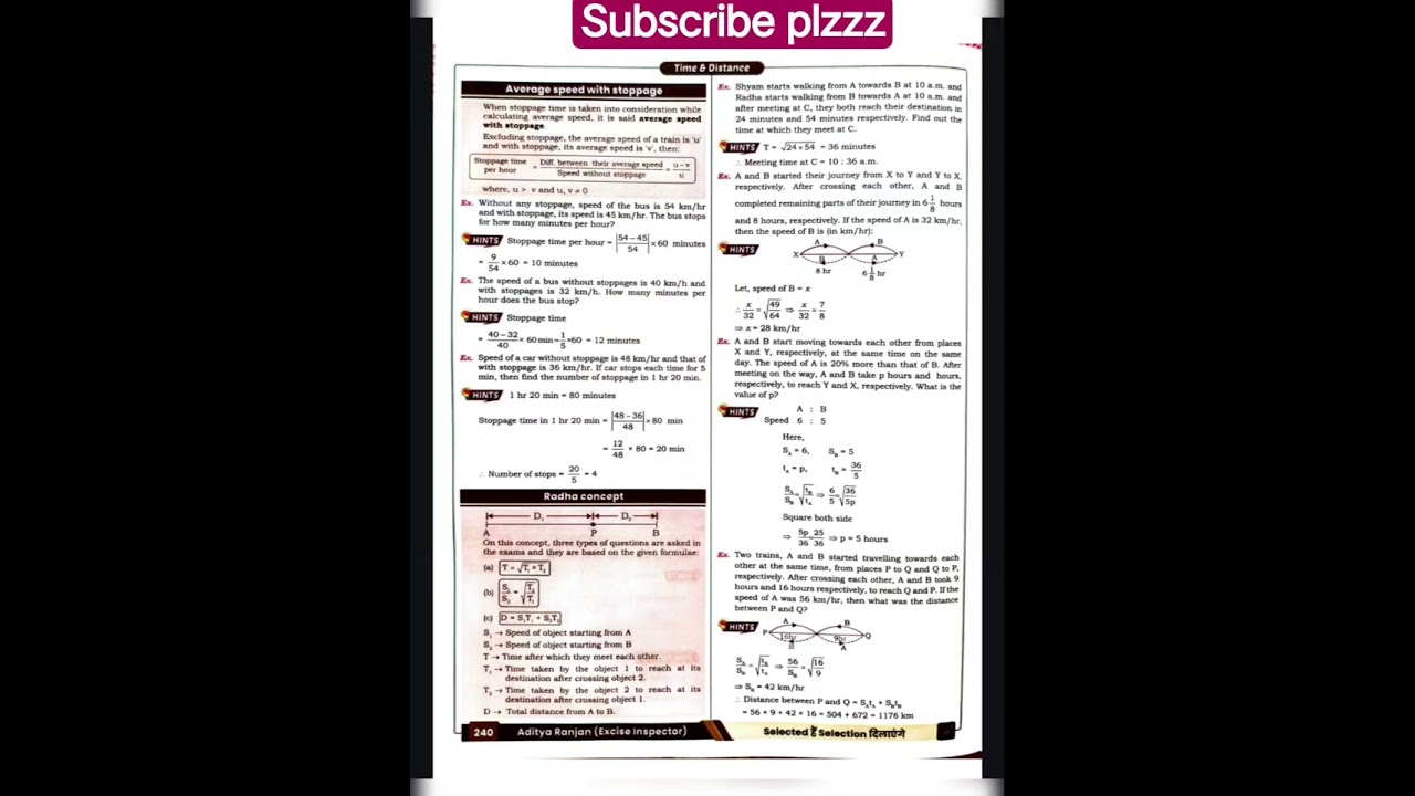 time and distance brahmastra formula book 3 edition aditya ranjan sir #formulabook #adityaranjansir