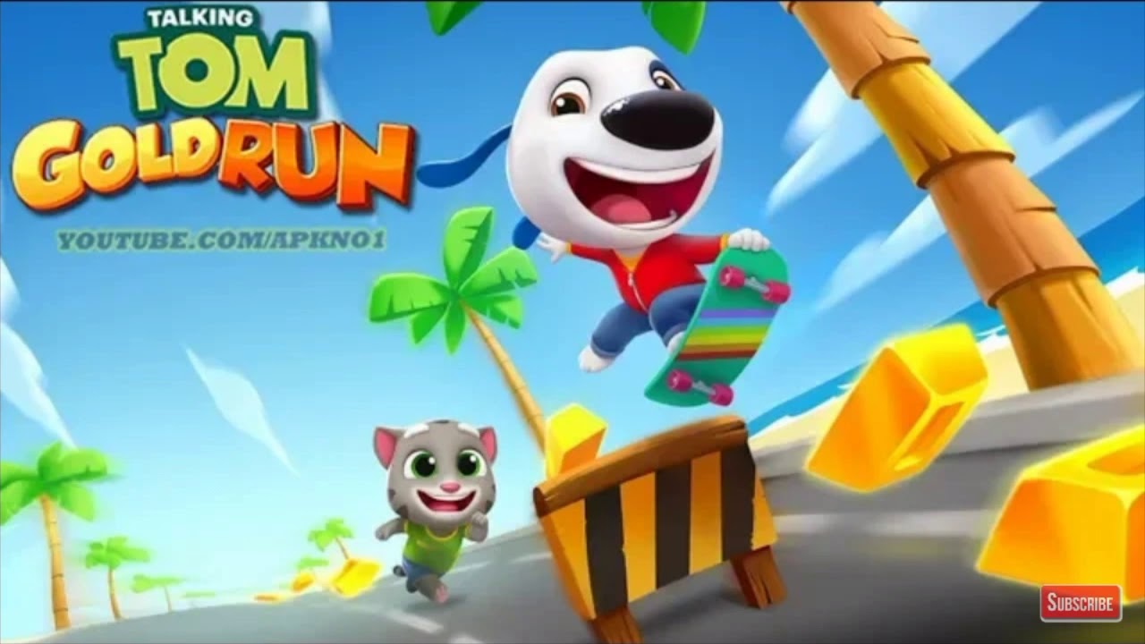 Talking Tom Gold Run - Skateboard Theme By Outfit7