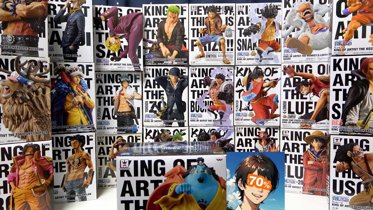 ワンピースの最高峰プライズフィギュア「キングオブアーティスト」をすべて開封！