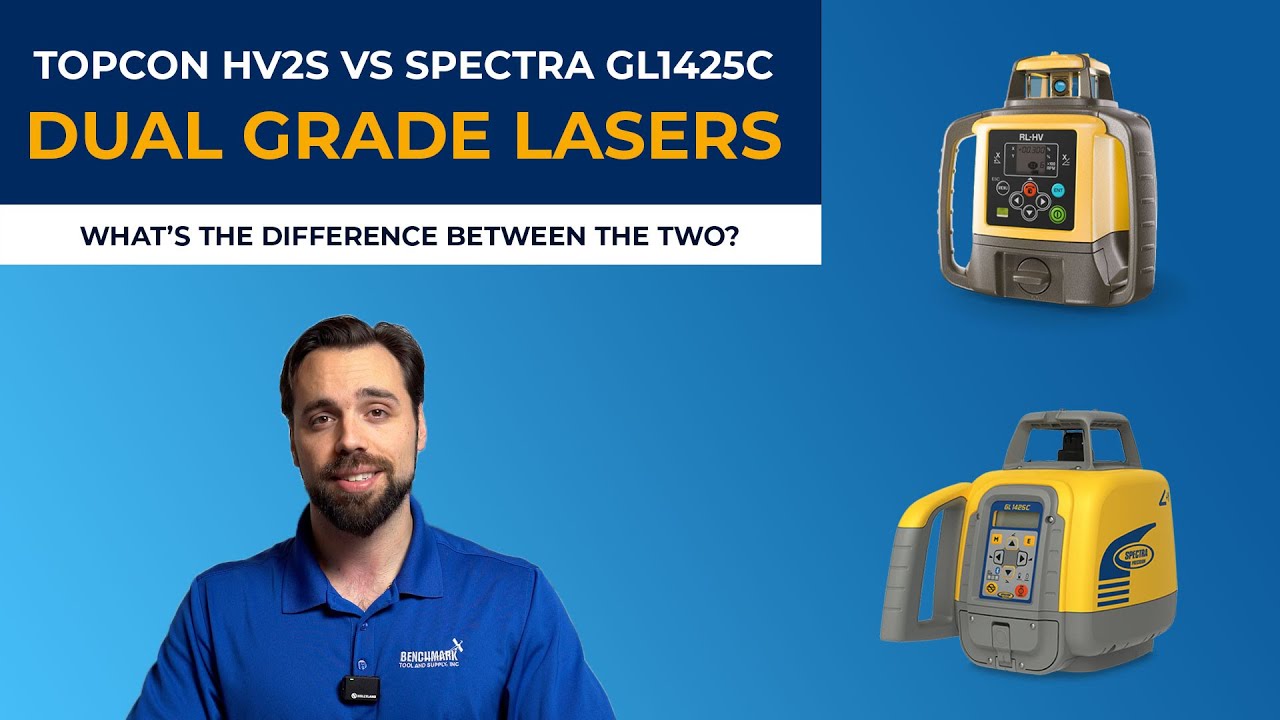 Topcon HV2S vs Spectra GL1425C Dual Grade Lasers Comparison