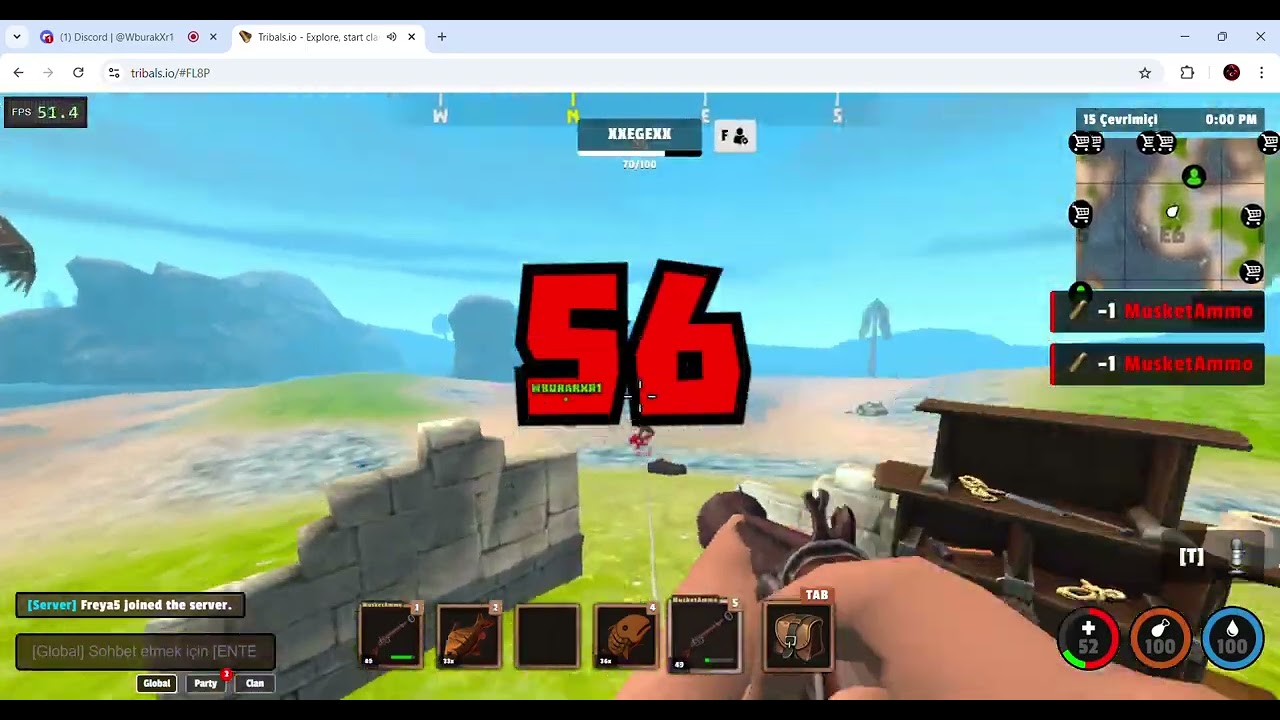 Tribals.io pvp  [ TDM ] vs [  -TC- ]  3vs3 ( part-1)