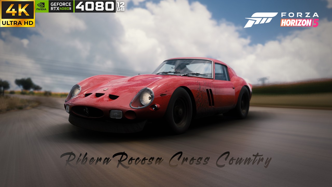 Forza Horizon 5 |  Ribera Rocosa Cross Country | Ferrari 250 GTO | 4K Max Settings | Gameplay