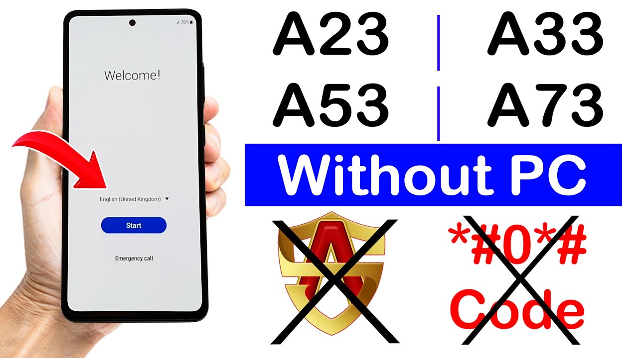 Samsung A23/A33/A53/A73  FRP BYPASS (Without Pc) 💥Latest Security Update | ANDROID 12