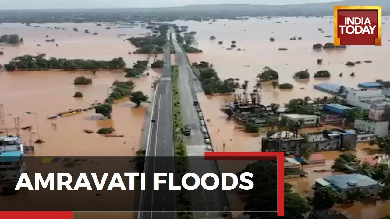 Maharashtra Monsoon Mayhem News: Scary Flood Fury In Amravati, Recorded 92 MM Of Rain In 12 Hour