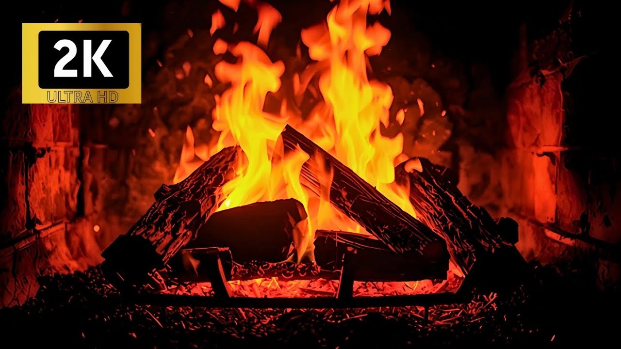 Mystical Sounds Accompanied by Fire | 1 Hour of Meditation, Sleep, and Inner Peace