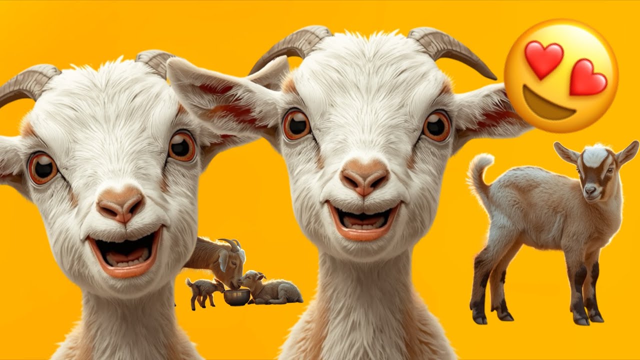 Goat’s Farm 🐐 | The baby goats sweet and funny sounds. 
