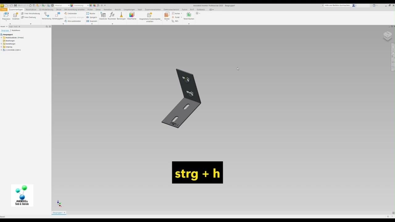 Inventor 2025 - BESTE Shortcuts in Baugruppe 2