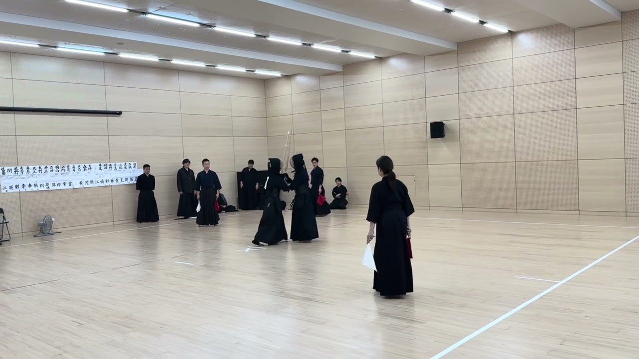  関西学剣連台灣交流團體戰大将 王芃壹（白)VS 向井 崇真（紅）