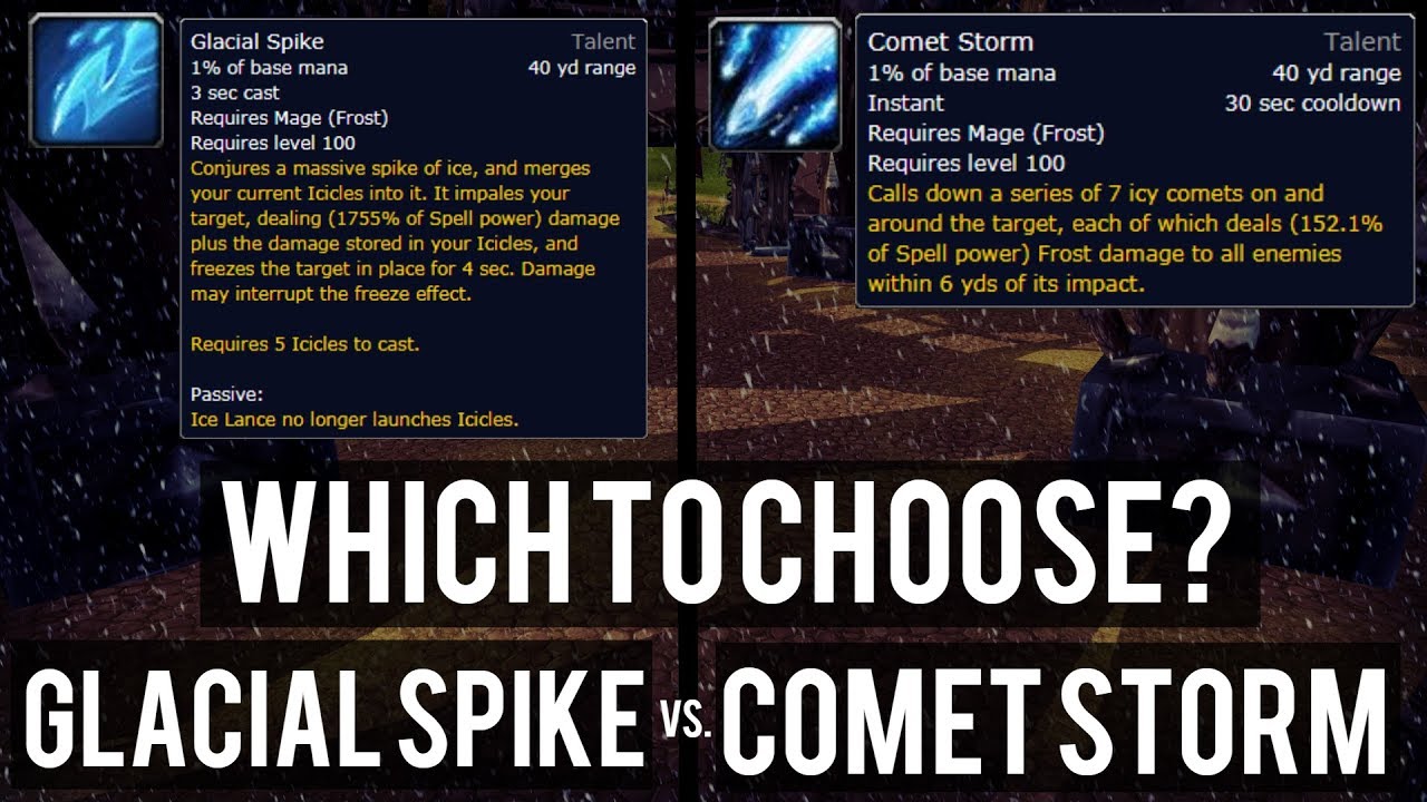 COMET STORM or GLACIAL SPIKE?! (Which is better?)