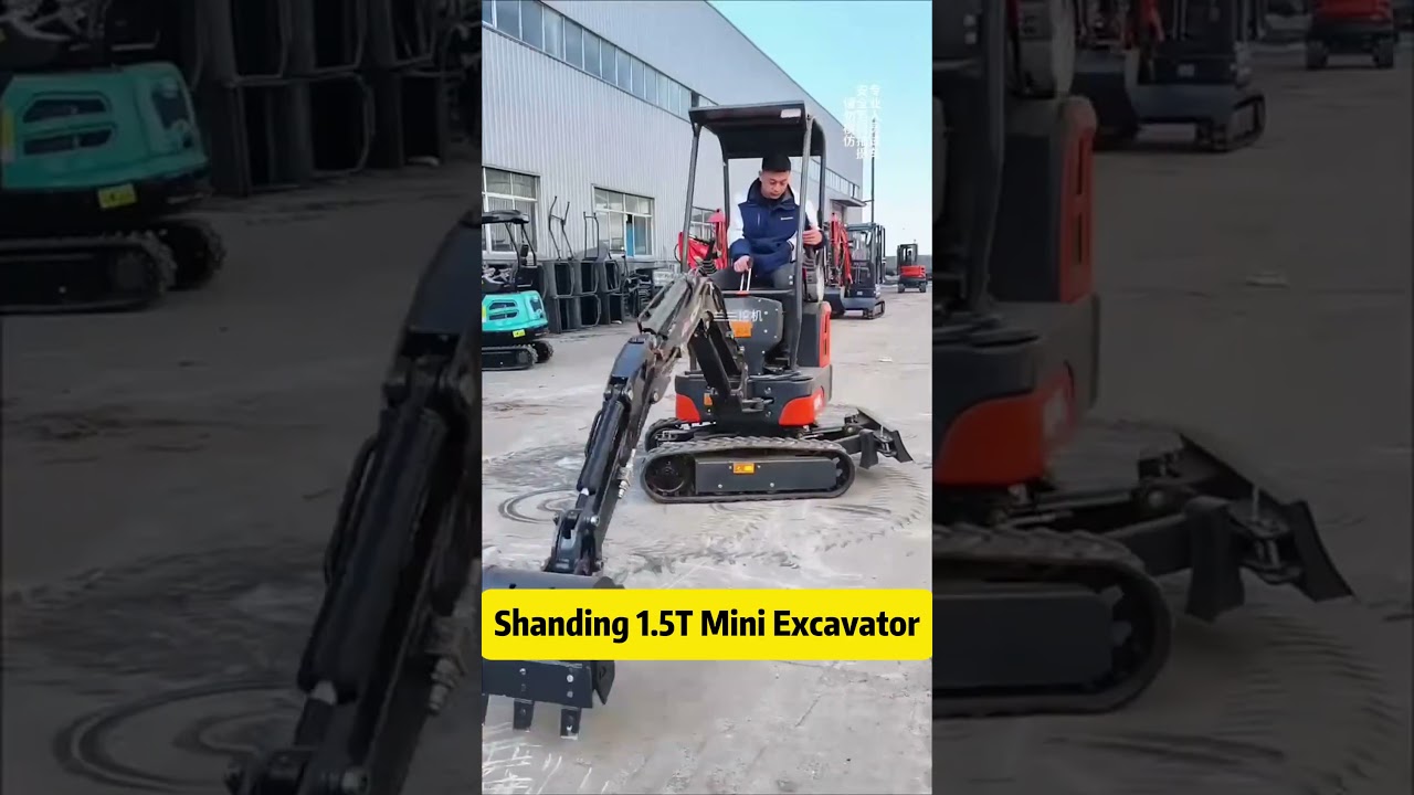 SD15E is a 1.5-ton mini excavator