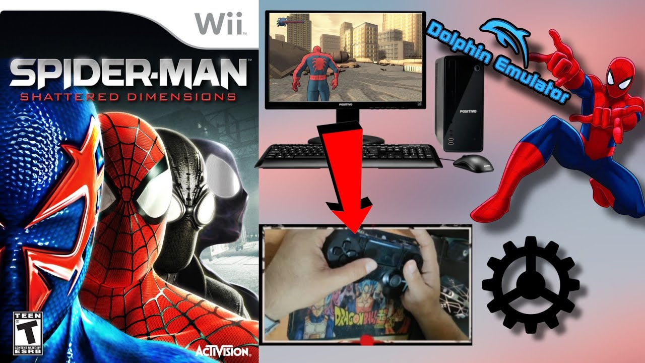 Cómo Configurar mando de PS4 para jugar Spiderman Dimensions Wii en el Emulador Dolphin de PC 2025 🔥