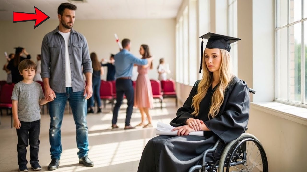 Filha Paralisada da CEO Sentou Sozinha na Formatura — Até um Pai Solteiro Se Aproximar