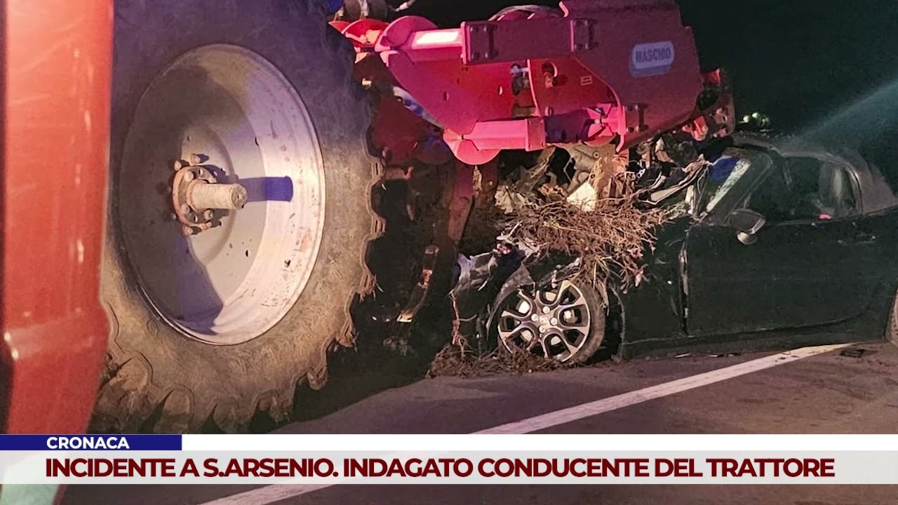 CRONACA. INCIDENTE A S.ARSENIO. INDAGATO CONDUCENTE DEL TRATTORE