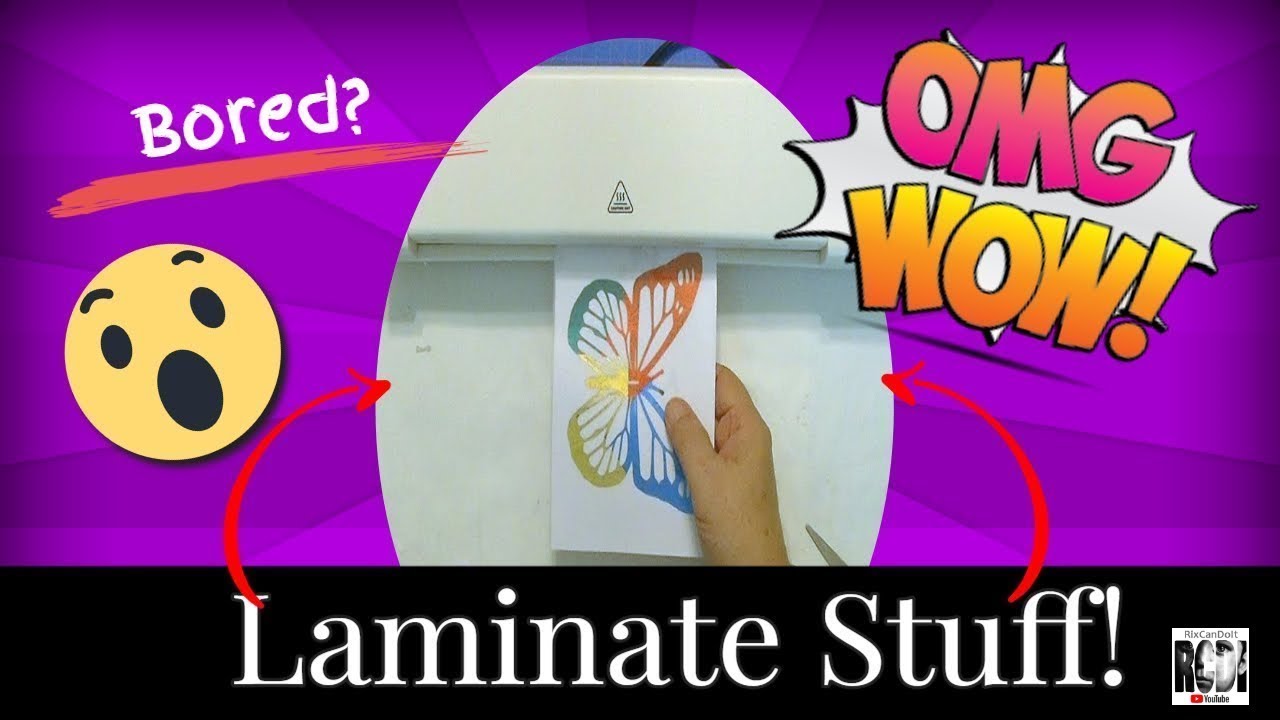 LAMINATOR Heat Foil DIY Crafts to kill the boredom!