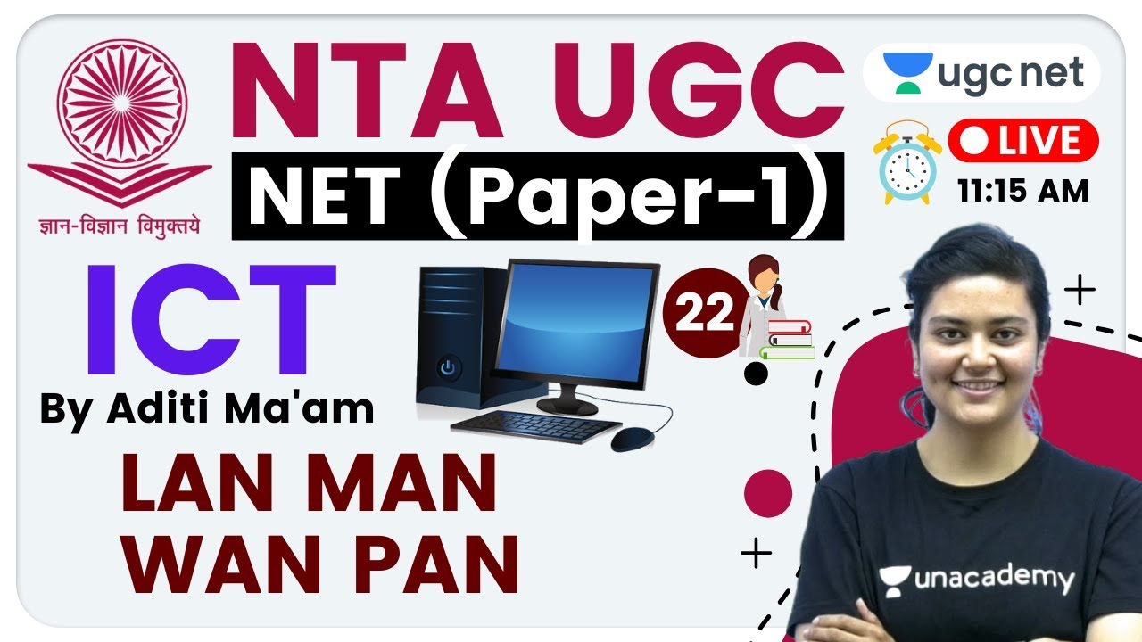 NTA UGC NET 2020 (Paper-1) | ICT by Aditi Ma'am | LAN, MAN, WAN, PAN
