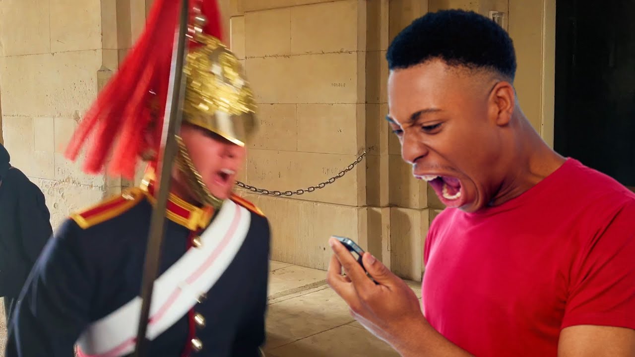 CRAZY Tourist Tries To Mess With The Kings Guard.. INSTANT KARMA!