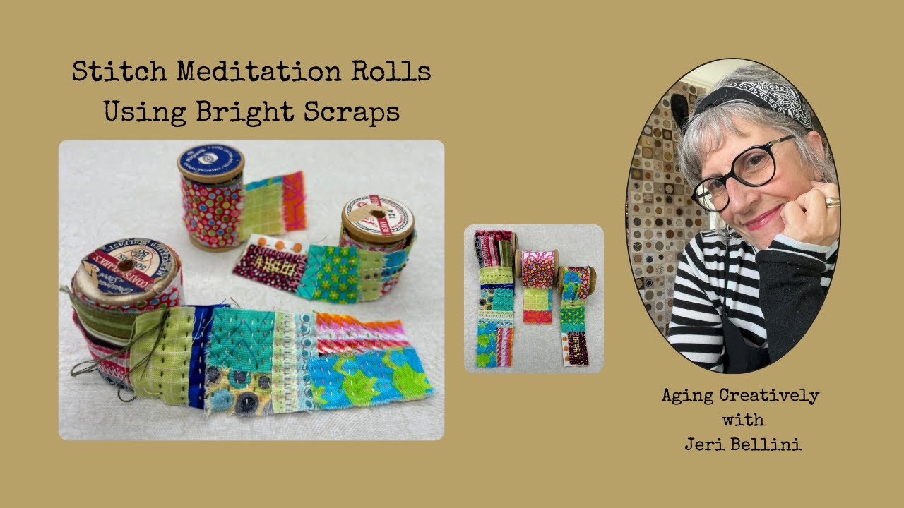 Stitch Meditation Scrolls and A Little Visit