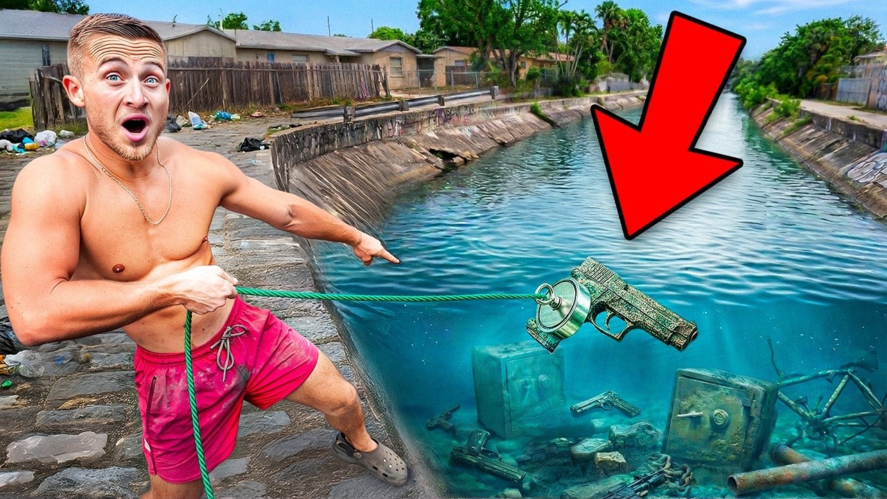 I Went Magnet Fishing In The HOOD And Found This...