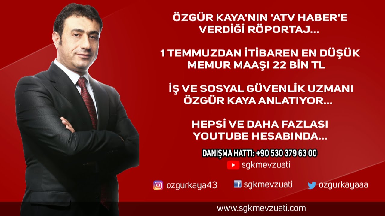 1 TEMMUZDAN İTİBAREN EN D&Uuml;Ş&Uuml;K MEMUR MAAŞI 22 BİN TL