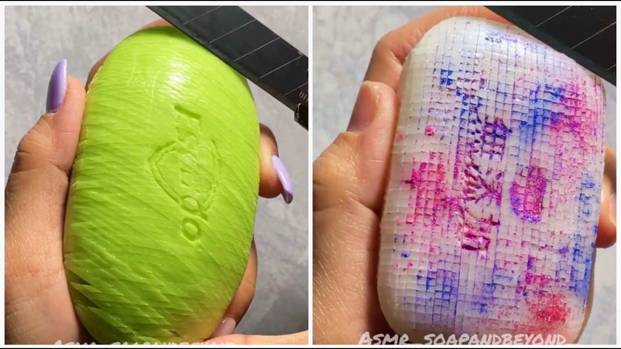 ✨ ASMR Soap Carving for Stress Relief ✨