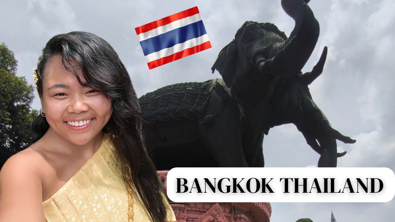 I explore Erawan Museum in traditional Thai clothing in Bangkok, Thailand 🇹🇭