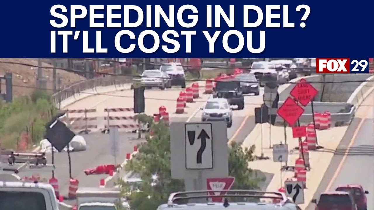 Automated speeding tickets to be sent to violators in Del. construction zone