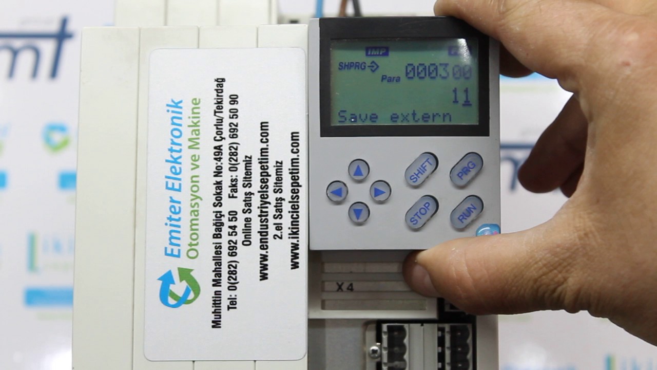 Lenze 9300 Keypad'dan Program Çekmek