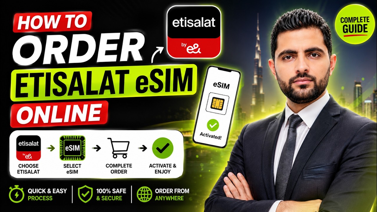 How to Order an Etisalat eSIM in the UAE: Full Tutorial