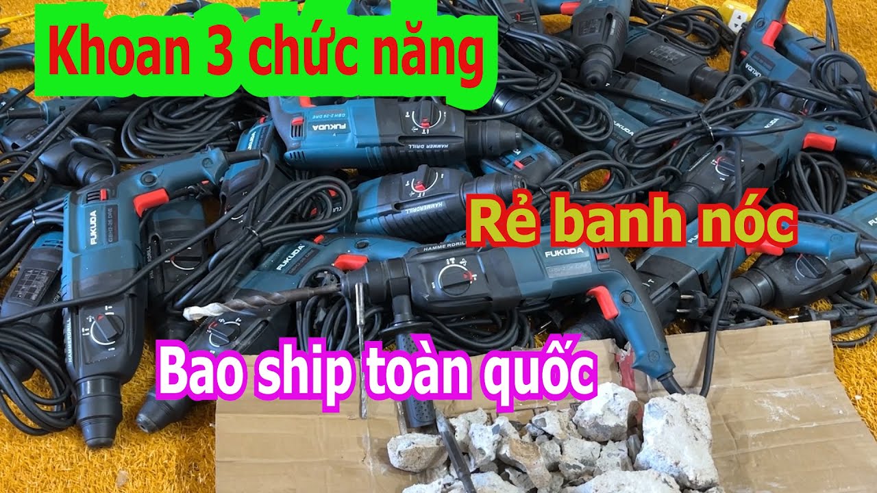 máy khoan,máy khoan 3 chức năng bê tông công ty thanh lý đại hạ giá/Máy Xây Dựng Minh Châu