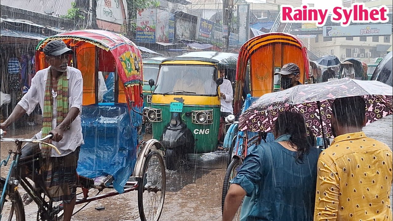Rainy Day in Sylhet: Life Never Stops