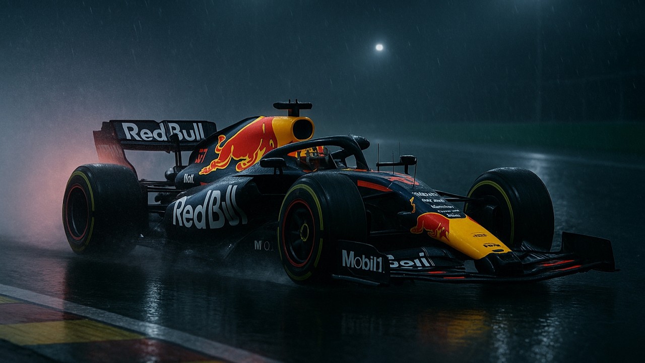 4 Hours of F1 Rain Ambience | RB21 at Spa-Francorchamps in the Storm