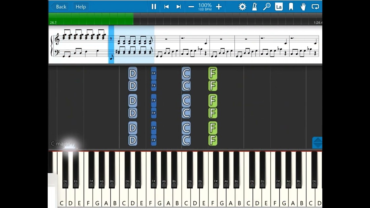 12 Bar Blues Piano Synthesia for Nate