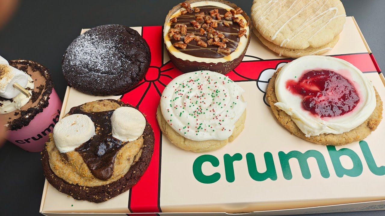 Crumbl! Fourteenth Time Having Crumbl cookies Christmas Edition Part 2!