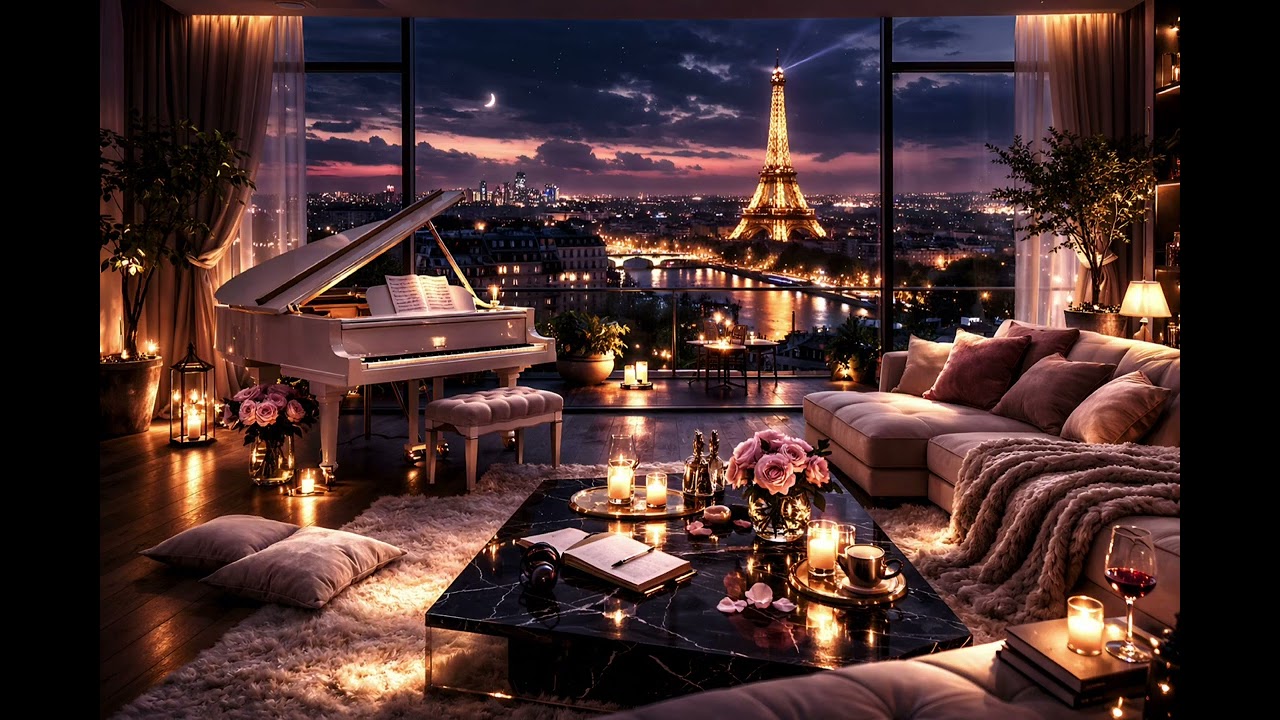 Velvet Paris Night 🌙 Soft Emotional Piano for Deep Relaxation (30 MIN)