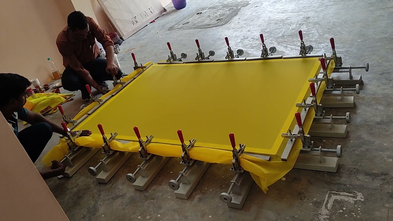 SCREEN STRETCHING FOR SUNPACK PRINTING - Call me for details 9884630608,7305937937