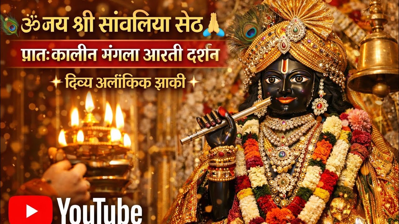 ॐ जय श्री सांवलिया सेठ 🙏 | प्रातःकालीन मंगला आरती दर्शन | दिव्य अलौकिक झांकी ✨
