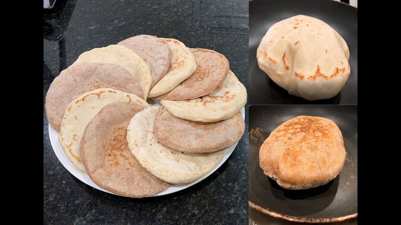Pita Bread  خبز العيد الخبز العربي