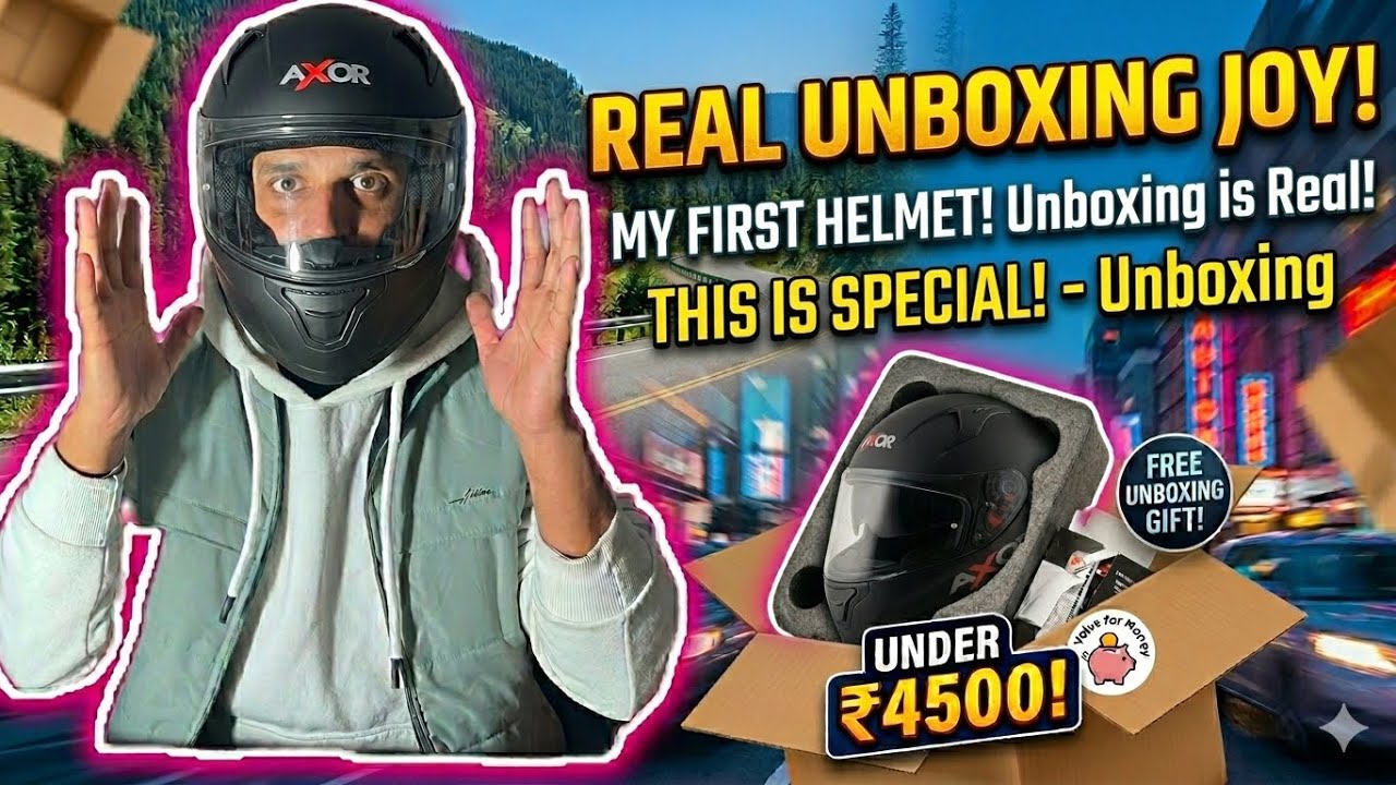  Unboxing  New Axor Helmet😍 (Full Detailed Review) | Best Helmet Under 4500 for Motovlog and Rides