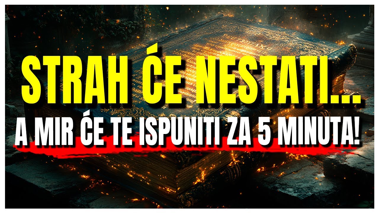 Tajna molitva koja uništava strah i liječi tjeskobu u 5 MINUTA!