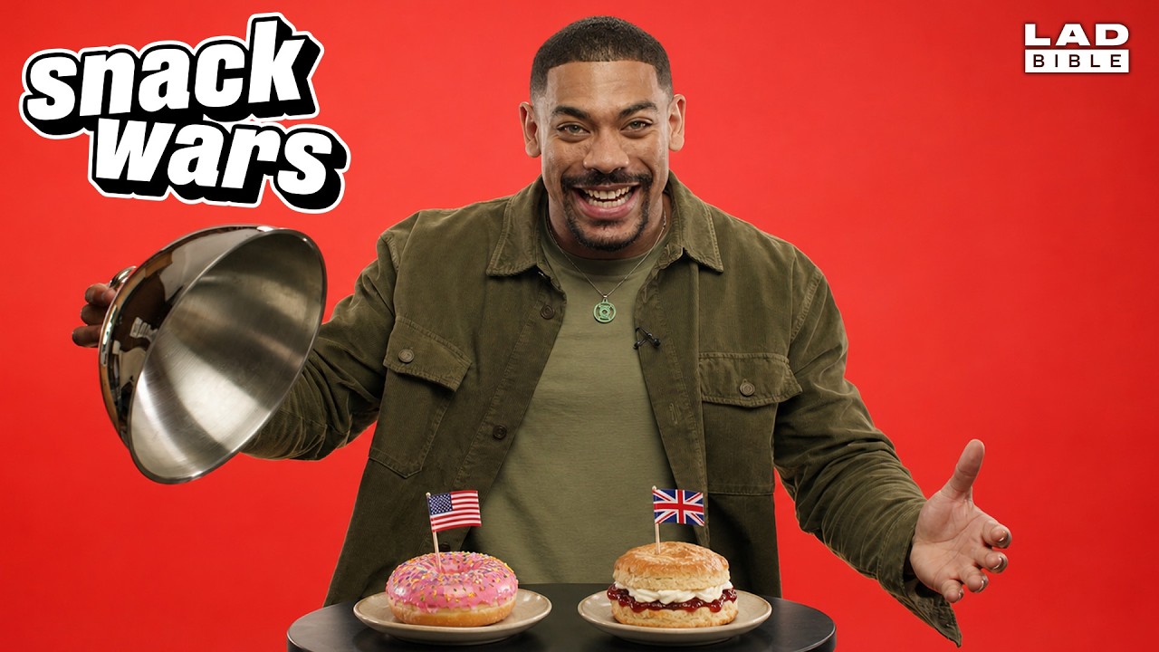 Lanterns Aaron Pierre Tries UK vs Rest of the World Food | Snack Wars