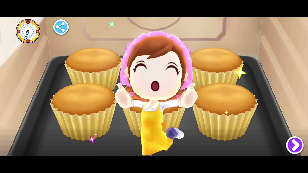 Menu hari ini kue cup dari CookingMama #memasak #kue #cookingmama 