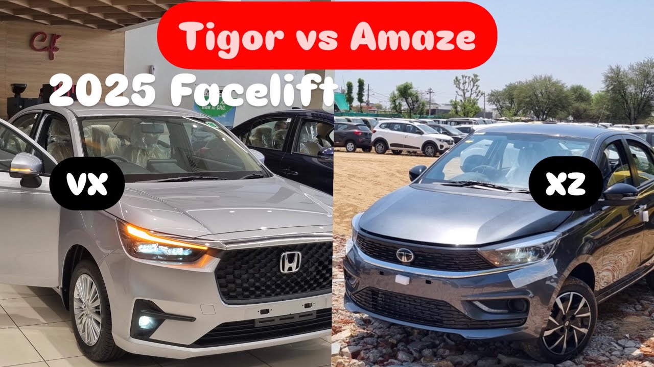 Tata Tigor 2025 vs Honda Amaze 2025 😱 Best Sedan Under 10 Lakh?