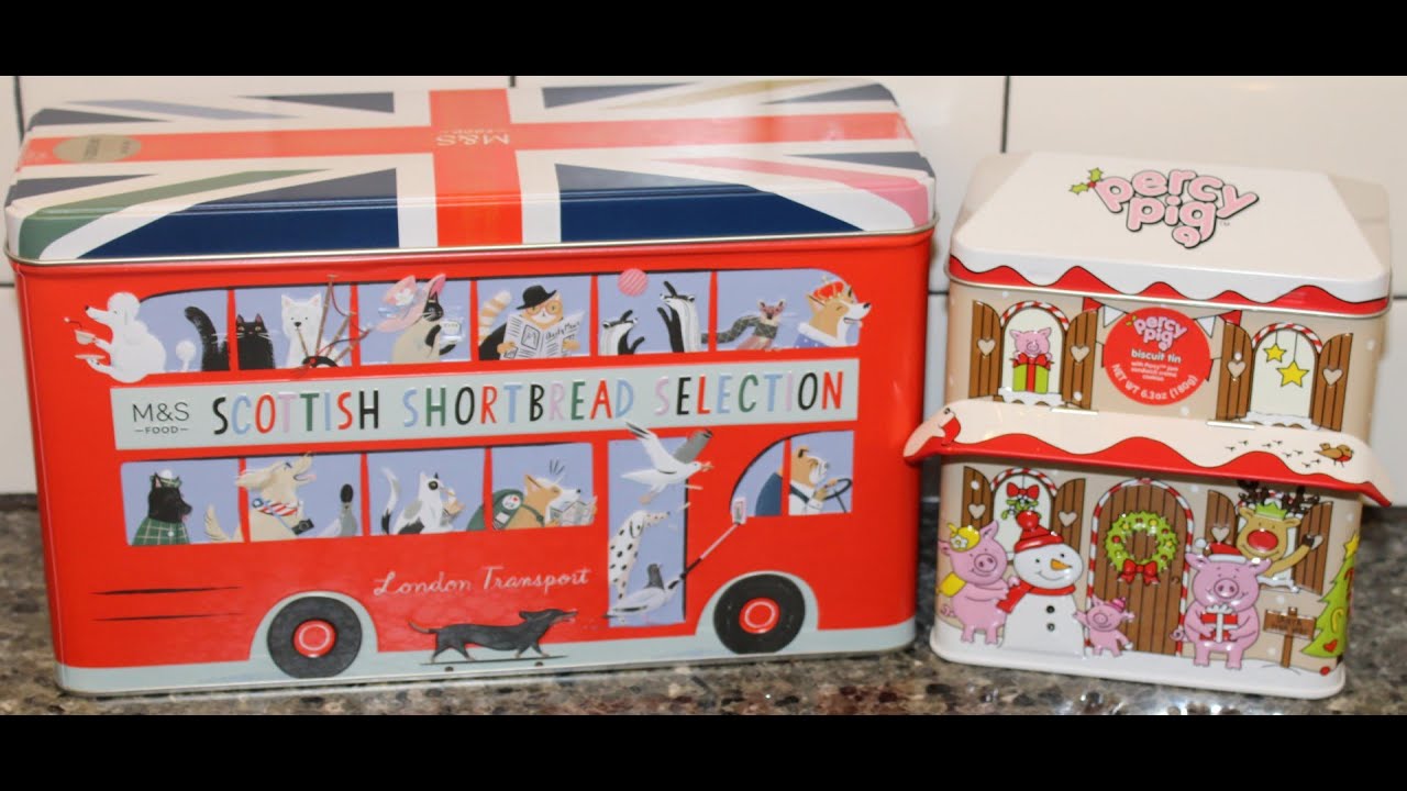 M&S (Marks & Spencer): Scottish Shortbread Biscuit Bus Tin & Percy Pig Biscuit Tin Review