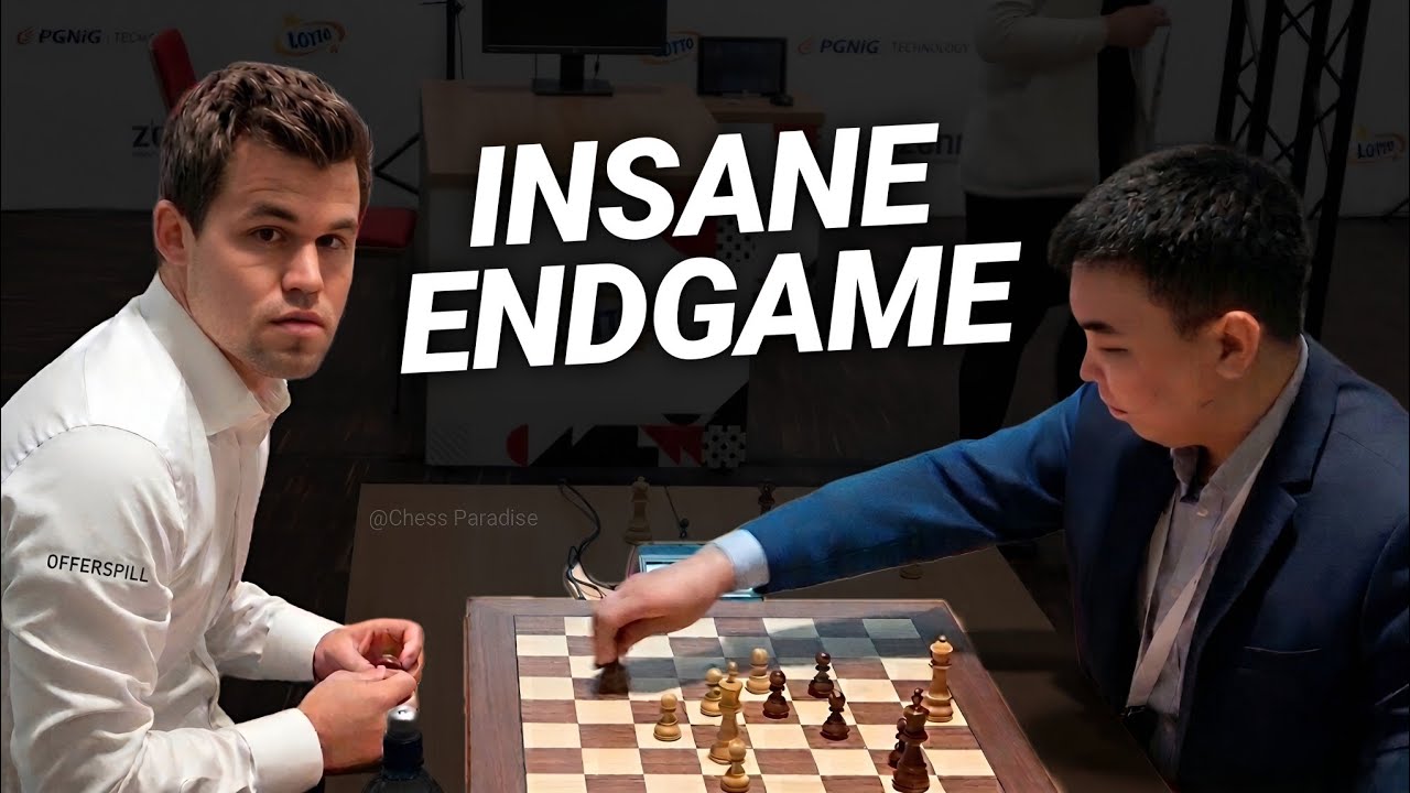 ABSOLUTELY CRAZY...Magnus Carlsen Play INSANE ENDGAME!!!