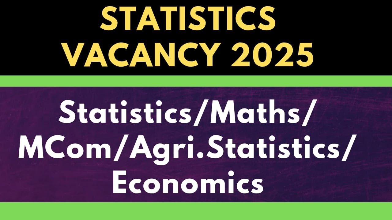 Statistics vacancy | Statistical Officer | rpsc vacancy 2025 | rpsc | Statistics 
