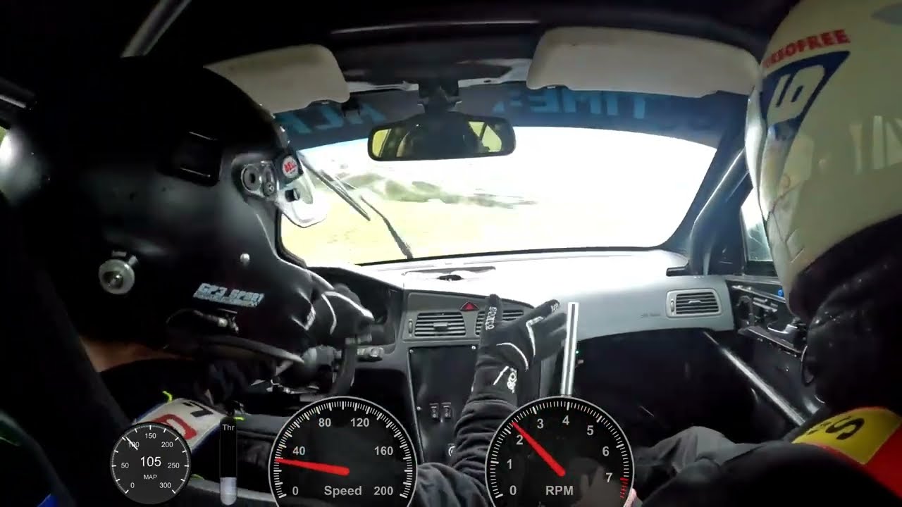 S60 2.3 t5 500+hp - Rallytraining meppen onboard with telemetry