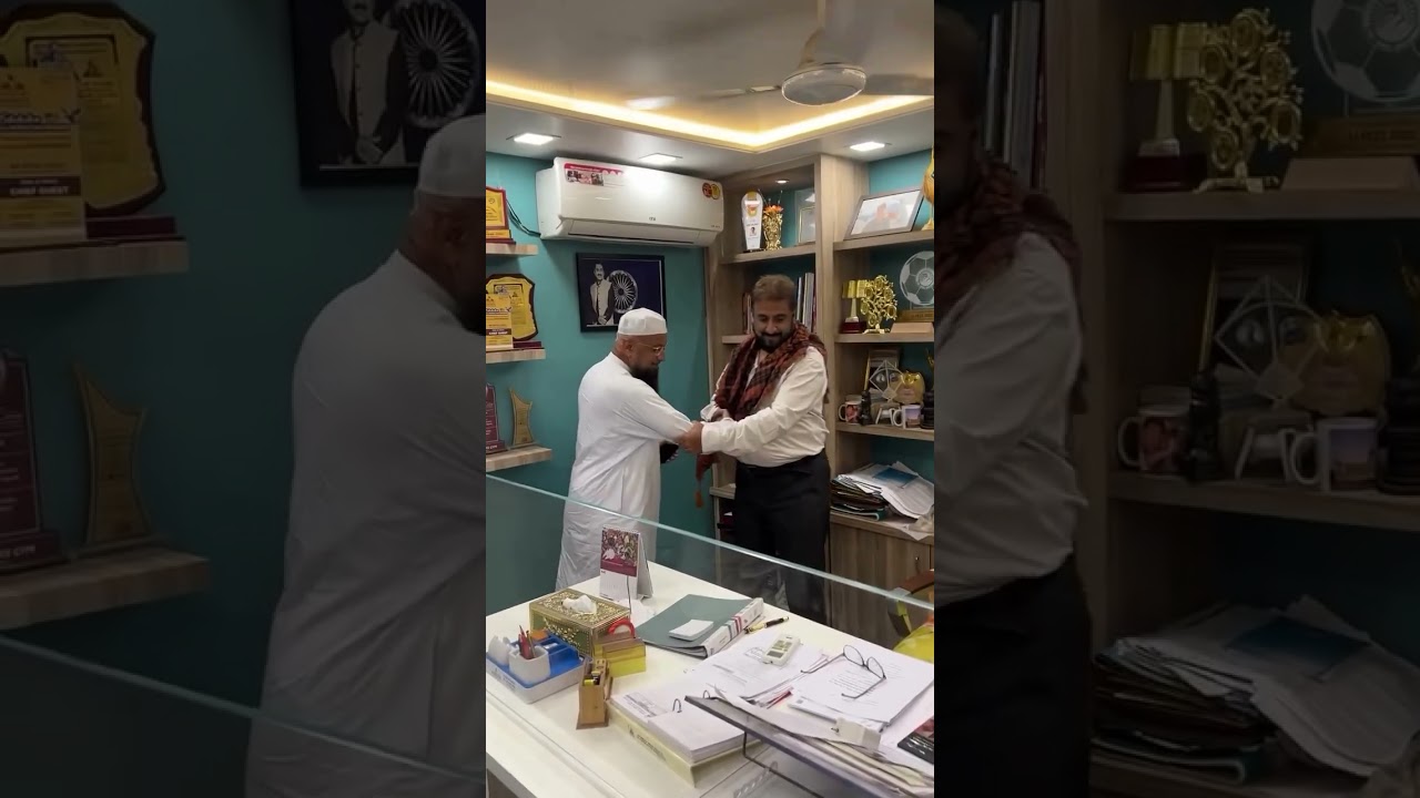 AIMIM Malegaon MLA Mufti Ismail qasmi Sb Visited Imtiaz Jaleel Office Today #imtiazjaleel #shorts