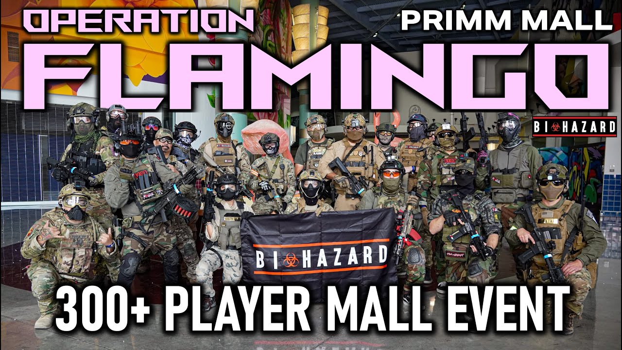 Intense Full-Force Gameplay POV at 300+ Player Airsoft Mall Event - Biohazard Airsoft