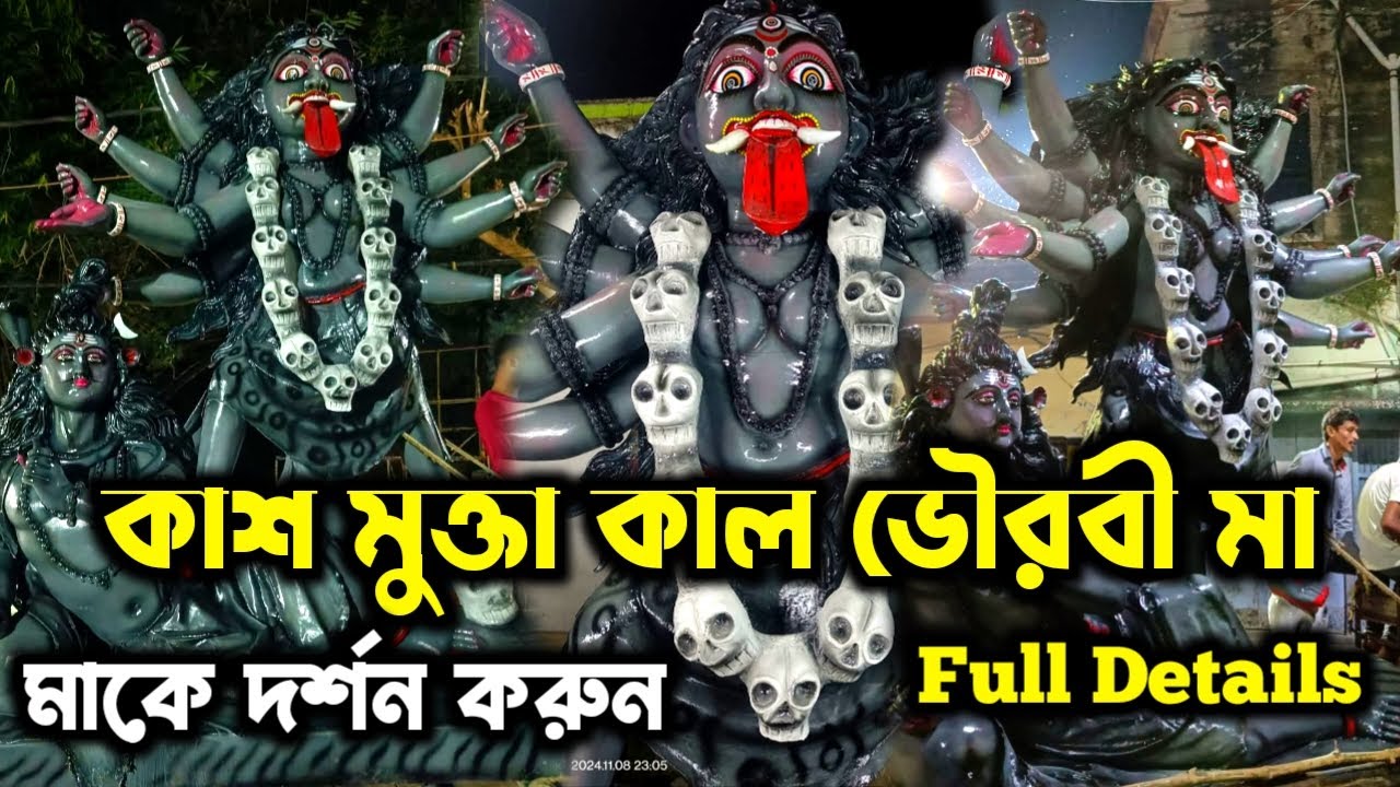 মধ্য রাতে কাশমুক্তা কাল ভৌরবী মায়ে পুজো দর্শন করুন🙏 | Kash Mukta kal Bhairavi Maa Puja Live | #kali